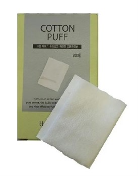 The SAEM Спонжи косметические из 100% хлопка Cotton Puff 20шт 02542 - фото 7133