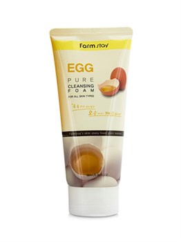 Пенка для умывания с яичным белком FarmStay Egg Pure Cleansing Foam 180ml 00505 - фото 7135