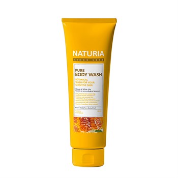 NATURIA Гель для душа МЕД-ЛИЛИЯ Pure Body Wash (Honey & White Lily), 100 мл 02258 - фото 7136