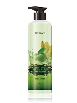 Deoproce Гель для лица и тела яблочно-банановый HEALING MIX & PLUS BODY CLEANSER APPLE BANANA 750g 03409 - фото 7144