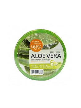 Welcos Гель для тела успокаивающий с алоэ Aloe vera Moisture Real Soothing Gel 300 мл 02433 - фото 7211