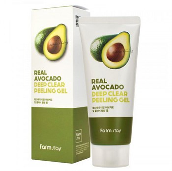 Пилинг-гель с экстрактом авокадо  FarmStay Real Avocado Deep Clear Peeling Gel 03020 - фото 7415