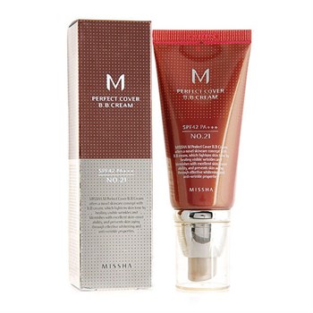 MISSHA ББ крем M Perfect Cover BB Cream SPF42/PA+++ No.21/Light Beige 50ml 02391 - фото 7512