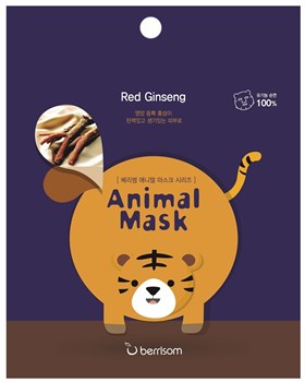 БР Animal Маска на тканевой основе для лица с экстрактом женьшеня Animal mask series - Tiger 25мл 03708 - фото 7621