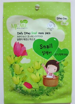 МЖ Daily Dewy Маска тканевая с экстрактом слизи улитки MJ Care Daily Dewy Snail mask pack 25гр !СРОКИ ГОДНОСТИ! 01445 - фото 7624