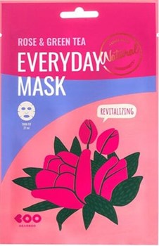 Dearboo Омолаживающая маска для лица с экстрактом розы и зеленого чая Rose & Green Tea Everyday Mask 30мл  !СРОКИ ГОДНОСТИ 02.2023! 03056 - фото 7682