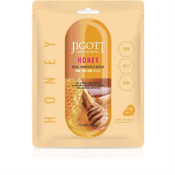 JIGOTT Honey Real Ampoule Mask Тканевая Ампульная Маска с экстрактом меда 03248 - фото 7702