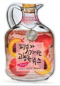 БХ Juicy Маска на тканевой основе для лица фруктовая Peach Juicy Mask Sheet (Vital & Lifting) 02786 - фото 7723