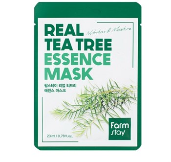 Тканевая маска с экстрактом чайного дерева  FARM STAY REAL TEA TREE ESSENCE MASK !СРОКИ ГОДНОСТИ 03.2024! 03359 - фото 7783