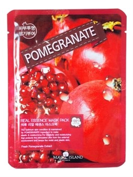 May Island Маска для лица тканевая Real Essence Pomegranate Mask Pack 25мл  !СРОКИ ГОДНОСТИ 07.2024! 01917 - фото 7834