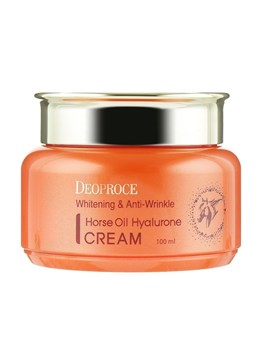 Крем для лица антивозрастной с лошадиным жиром DEOPROCE WHITENING & ANTI-WRINKLE HORSE OIL HYALURONE CREAM 100ml 04659 - фото 7870