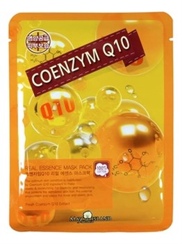 May Island Маска для лица тканевая Real Essence Coenzyme Q10 Mask Pack 25мл !СРОКИ ГОДНОСТИ 07.2024! 01929 - фото 7907