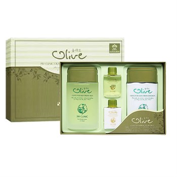 3W Clinic Набор с экстрактом оливы для ухода за мужской кожей Olive For Man Fresh 4 Set 04741 - фото 7958