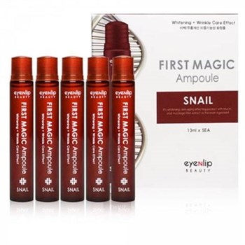 Eyenlip Ампулы для лица с улиточным экстрактом First Magic Ampoule Snail  13мл 1 шт !СРОКИ ГОДНОСТИ 06.2024! 00895 - фото 8140