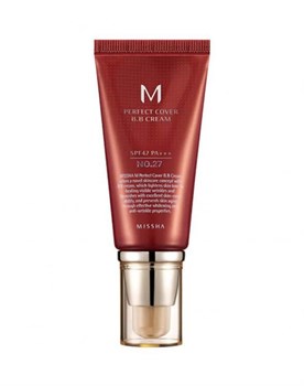 MISSHA ББ крем темно-бежевый тон 27 Honey Beige SPF42/PA+++ M Perfect Cover BB Cream 50 мл 03581 - фото 8279
