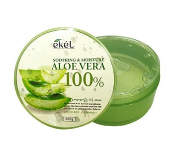 Ekel Увлажняющий гель для лица и тела Aloe Vera Soothing Gel 100%, 300 мл 02236 - фото 8401