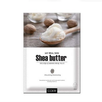 COS.W My Real Skin Shea Butter Facial Mask Тканевая маска с маслом Ши 04852 - фото 8410