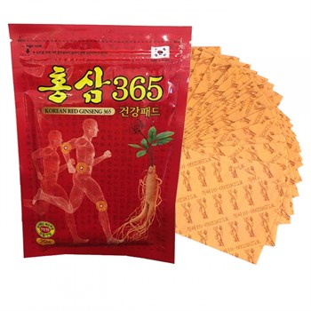 KOREAN RED GINSENG 365 Пластырь с женьшенем обезболивающий 20 шт 04421 - фото 8435