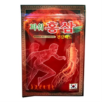 Korean Ginseng Power Pad Cогревающий пластырь с красным женьшенем от боли в суставах 20шт 04881 - фото 8448