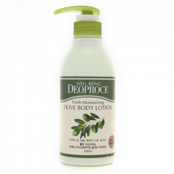 Deoproce Лосьон для тела c экстрактом оливы WELL-BEING FRESH MOISTURIZING ALOE BODY LOTION  500мл 02956 - фото 8615