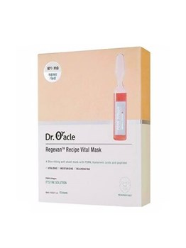 Dr. Oracle regevan recipe vital mask Тканевая маска для лица с пептидами 25мл 04970 - фото 8762