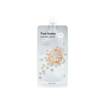 Missha Ночная несмываемая маска для лица с экстрактом жемчуга Pure Source Pocket Pack - Pearl 10 мл 04982 - фото 8799