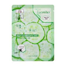 3W CLINIC Тканевая маска для лица ОГУРЕЦ Fresh cucumber Mask Sheet !СРОКИ ГОДНОСТИ 01.2024! 03352 - фото 8825