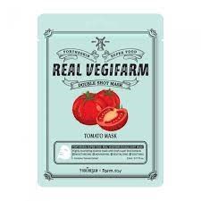 Fortheskin Super Food Real Vegifarm Double Shot Mask Tomato Питательная отбеливающая маска для лица с экстрактом томата 04808 - фото 8844