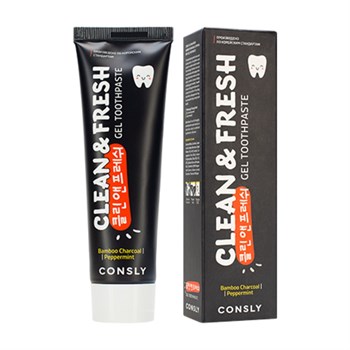 Паста зубная гелевая Clean&Fresh с бамбуковым углем и перечной мятой Bamboo Charcoal & Peppermint Gel Toothpaste, 105г 05026 - фото 8892