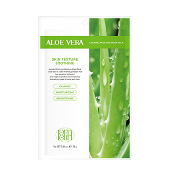 Lamelin calming moisture mask pack Aloe Vera успокаивающая тканевая маска для лица 30 гр 05074 - фото 8976