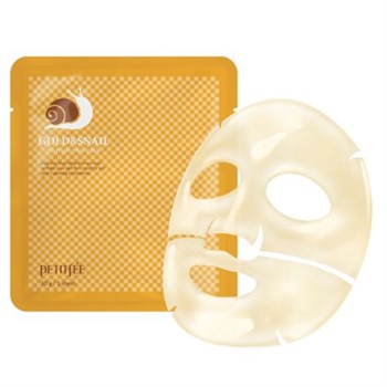 Petitfee Gold&Snail Hydrogel mask pack Гидрогелевая маска для лица с золотом и муцином улитки 30 гр 05066 - фото 8994