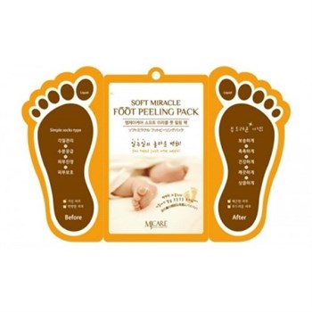 Mijin Волшебная Маска-пилинг для ног MJ Care Soft Miracle Foot Peeling Pack 2х15 мл 05131 - фото 9096