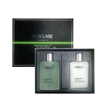 LEBELAGE Подарочный набор для мужчин FRESH GREEN TEA FOR MAN SKINCARE 2 SET (150ml + 150ml) 05139 - фото 9098