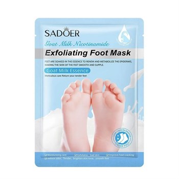 SADOER EXFOLIATING FOOT MASK Отшелушивающая маска-носочки с экстрактом козьего молока 05214 - фото 9241