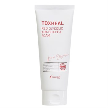 ESTHETIC HOUSE Пенка для умывания с гликолевой кислотой TOXHEAL RED GLYCOLIC AHA, BHA, PHA FOAM, 150 мл 05221 - фото 9259