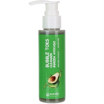 Eyenlip Пузырьковая пенка для умывания с экстрактом авокадо GREEN TOKS BUBBLE CLEANSER AVOCADO 100 мл 03639 - фото 9271