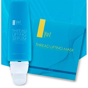 Yu.R Набор для неинвазивного лифтинга ( маски 10 шт + сыворотка 100 мл) Thread Lifting Mask & Serum 05264 - фото 9375