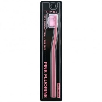 TRIMAY Зубная антибактериальная щетка Pink Fluorine Toothbrush 1 шт 05270 - фото 9385