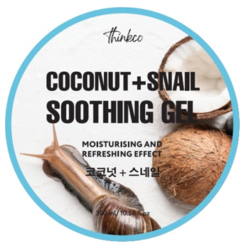 THINKCO Гель для лица и тела универсальный КОКОС / МУЦИН УЛИТКИ Coconut+Snail Soothing Gel, 300 мл 05279 - фото 9396