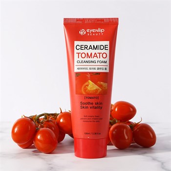 ENL Пенка CERAMIDE TOMATO CLEANSING FOAM 100мл 02407 - фото 9444