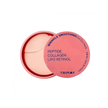 TRIMAY Патчи для век против морщин с пептидами, коллагеном и ретинолом(pink) Wrinkle Smoothing Gel Eye Patch	60 шт 02305 - фото 9462