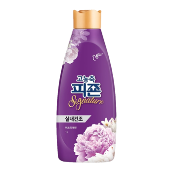 PIGEON Кондиционер для белья  RICH PERFUME SIGNATURE Hi-Enriched <Fabric Softener> Mistic Rain Bottle 1000 мл 04484 - фото 9475