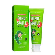 Consly Гелевая зубная паста c ксилитом и вкусом арбуза от 3 лет Dino's Smile Kids Gel Toothpaste Watermelon 60 гр 05327 - фото 9550