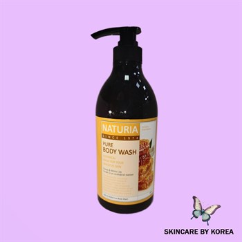 NATURIA Гель для душа МЕД-ЛИЛИЯ Pure Body Wash Honey & White Lily, 750 мл 02462 - фото 9587