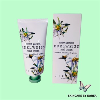 JIGOTT SECRET GARDEN EDELWEISS HAND CREAM Крем для рук с экстрактом эдельвейса, 100 мл 04126 - фото 9676