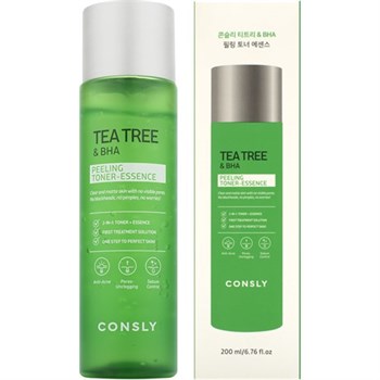 Consly Пилинг-тонер отшелушивающий с чайным деревом и салициловой кислотой Tea Tree and Salicylic Acid 200мл 05021 - фото 9731