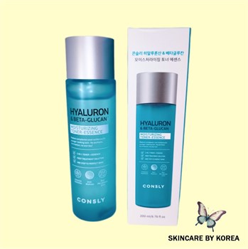 Consly Тонер-эссенция с гиалуроновой кислотой и бета-глюканом Hyaluronic Acid and Beta-Glucan, 200мл 05022 - фото 9743
