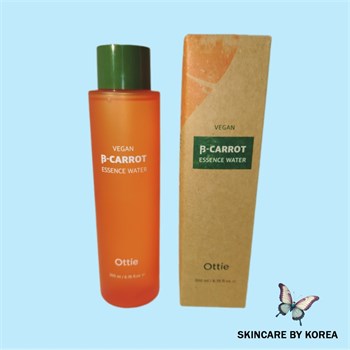 Ottie Vegan Beta-Carrot Essence Water Тонер-эссенция для лица на основе органической моркови 200 мл 04753 - фото 9753