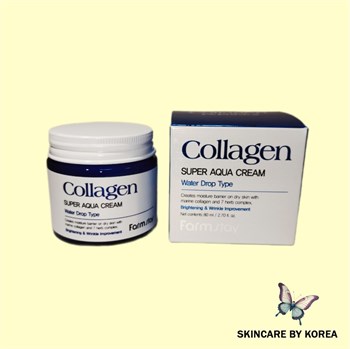 FARM STAY Увлажняющий крем для лица с коллагеном Collagen Super Aqua Cream 80мл 04674 - фото 9784