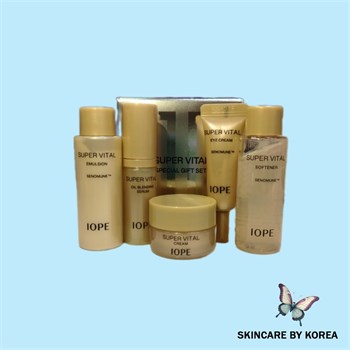 IOPE Подарочный набор антивозрастной косметики для лифтинга кожи SUPER VITAL SPECIAL GIFT RICH 5 предметов 05351 - фото 9899